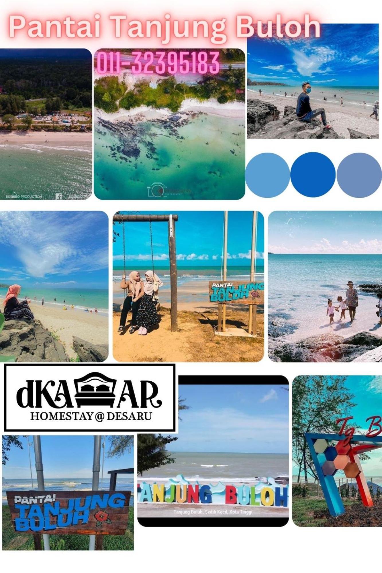 Dkamar Homestay At Desaru, Fully Aircond, Wifi, Coway, Street View 4 Min To Desaru Beach Kangkar Chemaran Zewnętrze zdjęcie