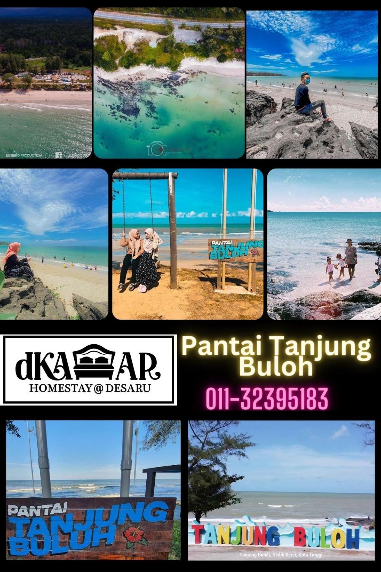 Dkamar Homestay At Desaru, Fully Aircond, Wifi, Coway, Street View 4 Min To Desaru Beach Kangkar Chemaran Zewnętrze zdjęcie